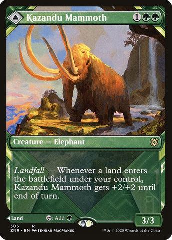 Kazandu Mammoth // Kazandu Valley | MTG Zendikar Rising | ZNR