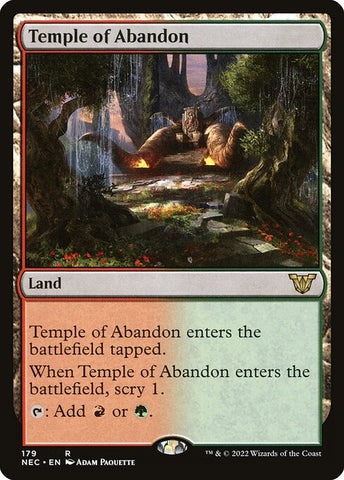 Temple of Abandon | MTG Neon Dynasty Commander | NEC