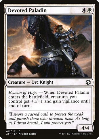 Devoted Paladin | MTG Adventures in the Forgotten Realms | AFR