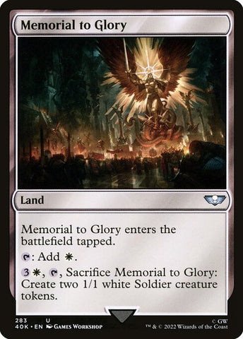 Memorial to Glory | MTG Warhammer 40,000 Commander | 40K
