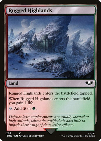 Rugged Highlands | MTG Warhammer 40,000 Commander | 40K