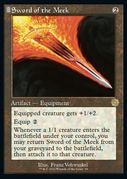 Sword of the Meek (V.1) | MTG The Brothers' War Retro Artifacts | BRR