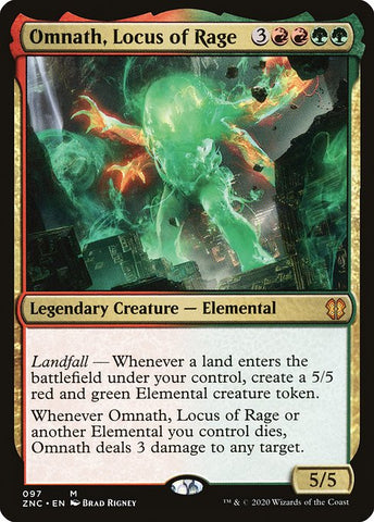 Omnath, Locus of Rage | MTG Zendikar Rising Commander | ZNC