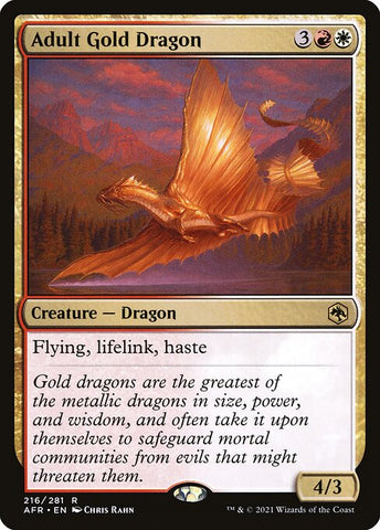 Adult Gold Dragon | MTG Adventures in the Forgotten Realms | AFR