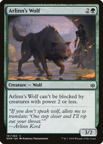 Arlinn's Wolf | MTG War of the Spark | WAR