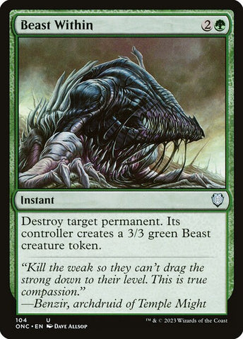 Beast Within | MTG Phyrexia: All Will Be One Commander | ONC