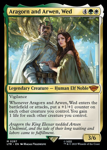 Aragorn and Arwen, Wed | MTG The Lord of the Rings: Tales of Middle-earth | LTR