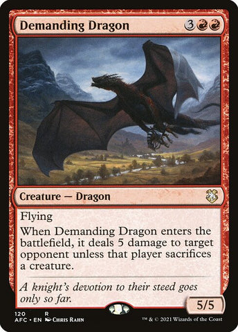 Demanding Dragon | MTG Forgotten Realms Commander | AFC