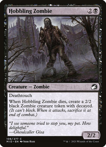 Hobbling Zombie | MTG Innistrad: Midnight Hunt | MID