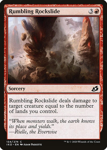 Rumbling Rockslide | MTG Ikoria: Lair of Behemoths | IKO
