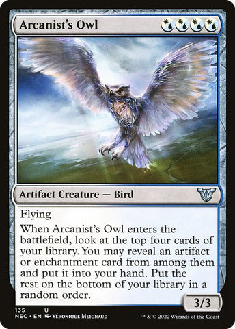 Arcanist's Owl | MTG Neon Dynasty Commander | NEC