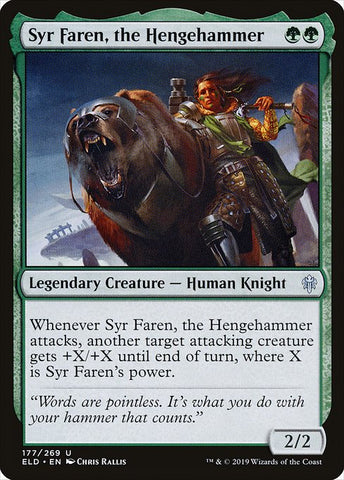 Syr Faren, the Hengehammer | MTG Throne of Eldraine | ELD