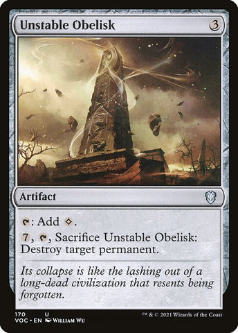 Unstable Obelisk | MTG Crimson Vow Commander | VOC