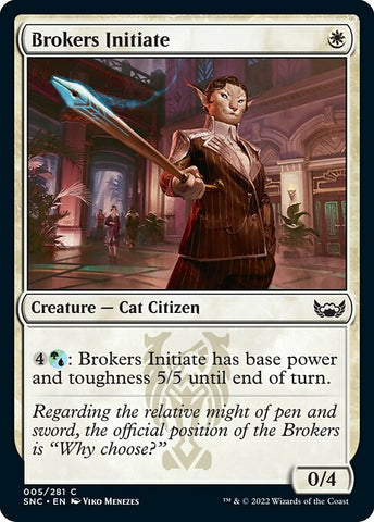 Brokers Initiate | MTG Streets of New Capenna | SNC