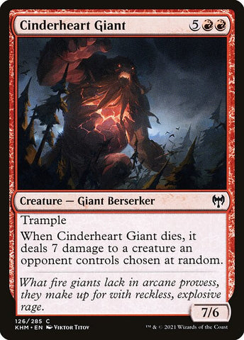 Cinderheart Giant | MTG Kaldheim | KHM