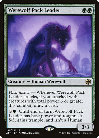 Werewolf Pack Leader | MTG Adventures in the Forgotten Realms | AFR