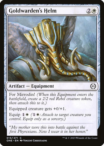 Goldwarden's Helm | MTG Phyrexia: All Will Be One | ONE