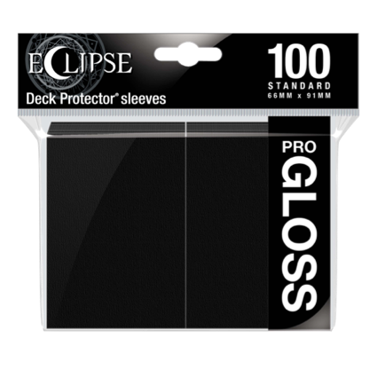Ultra Pro ECLIPSE Standard Pro GLOSS Sleeves 100 Pack Jet Black